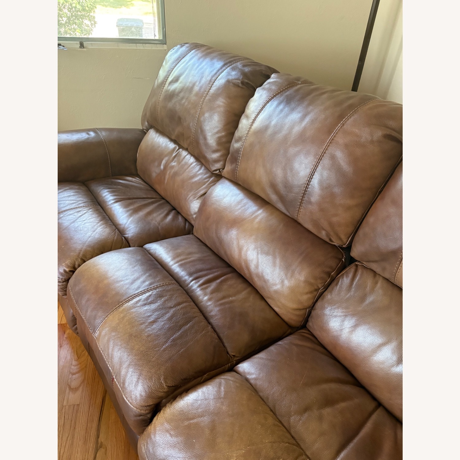 Power Reclining Leather Sofa - image-2