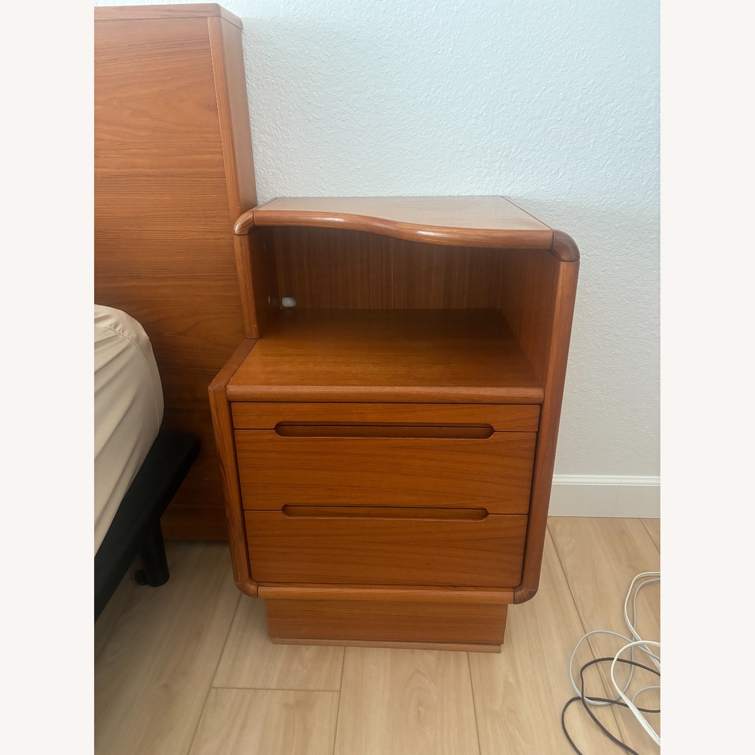 Pair of Sun Cabinets 812020 Teak Nightstand - image-7