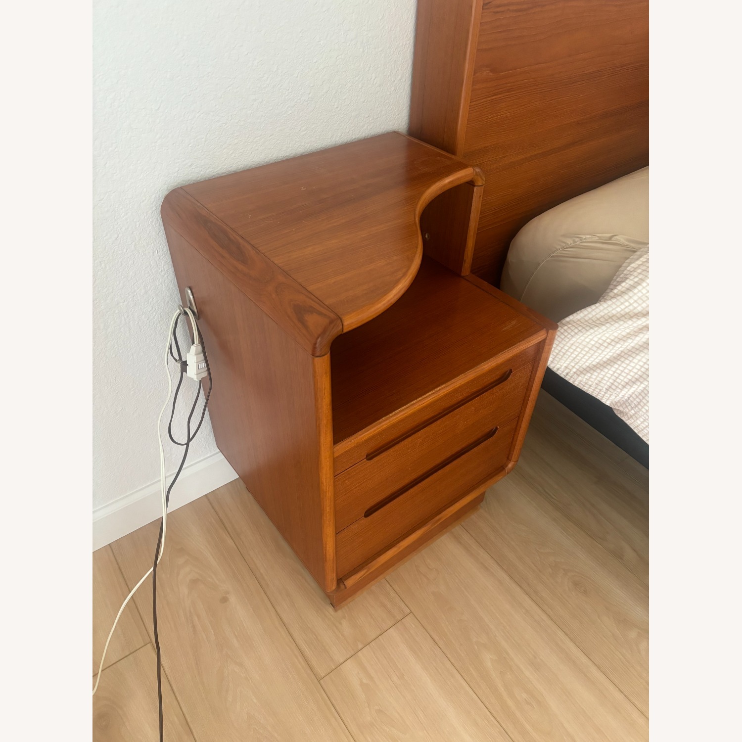 Pair of Sun Cabinets 812020 Teak Nightstand - image-6