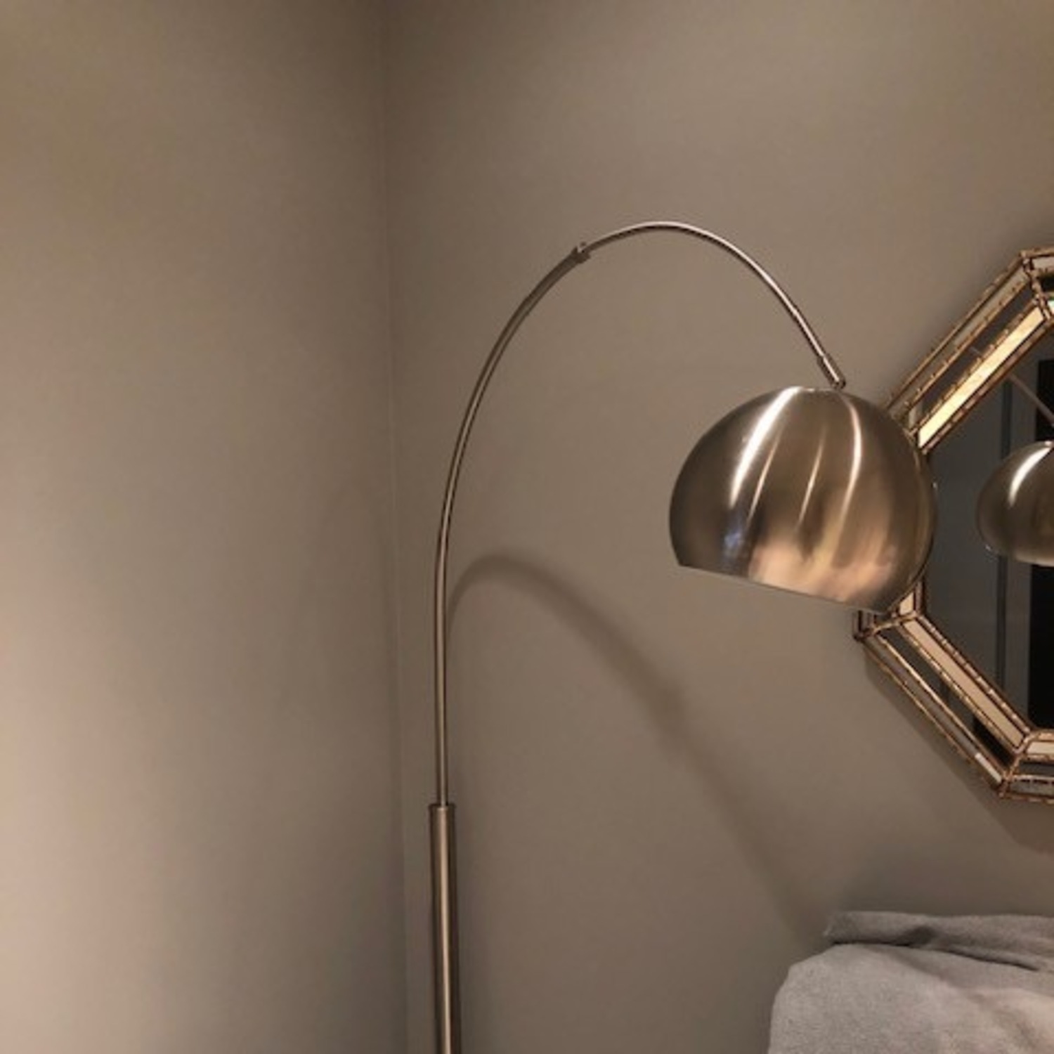 Marble Base Arc Floor Lamp - image-2