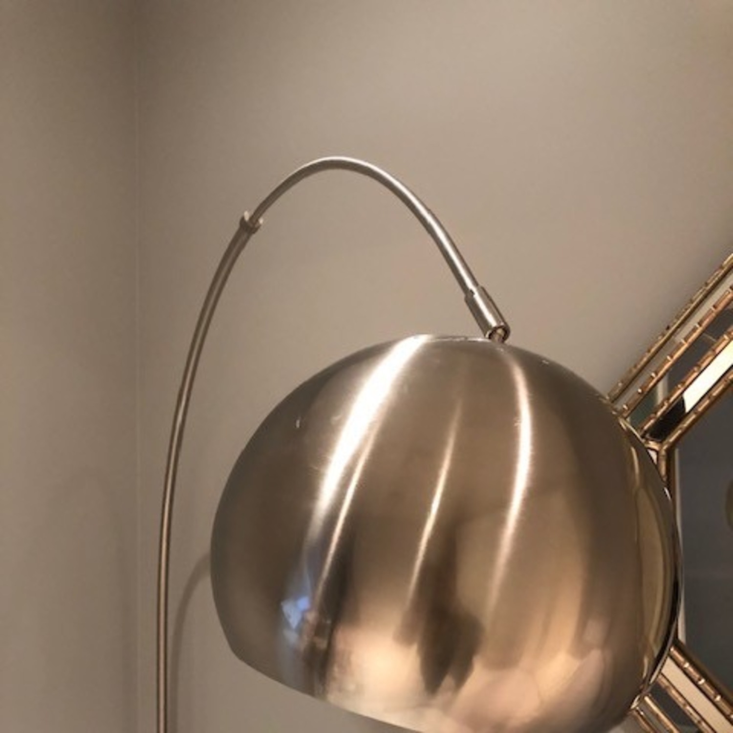 Marble Base Arc Floor Lamp - image-5