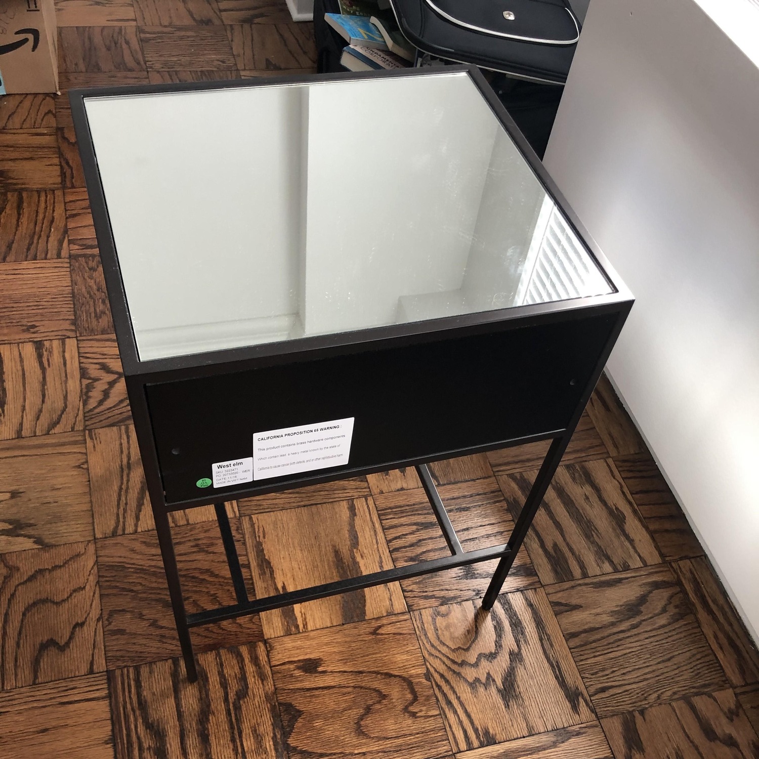 West Elm Mirrored Nightstand - image-4