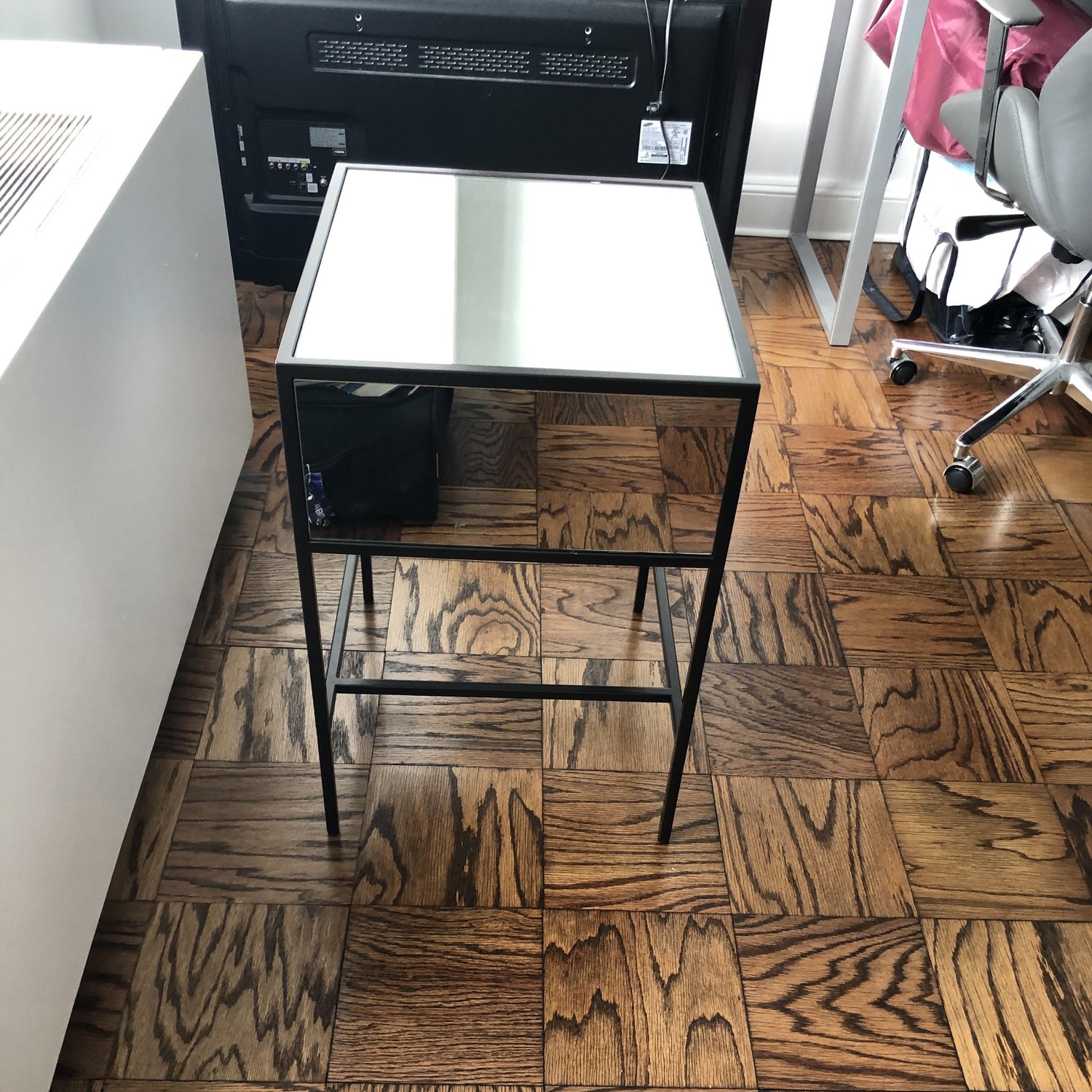 West Elm Mirrored Nightstand - image-1