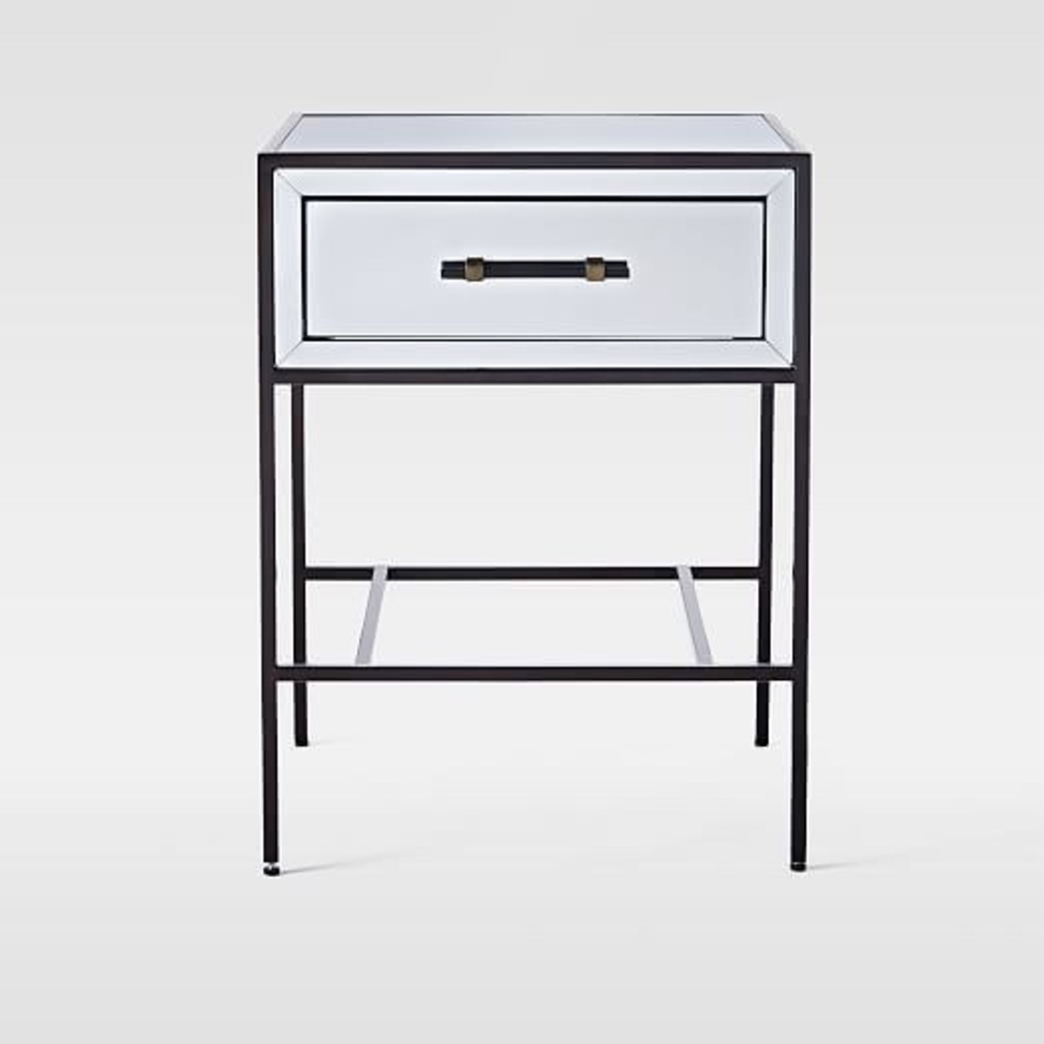 West Elm Mirrored Nightstand - image-7