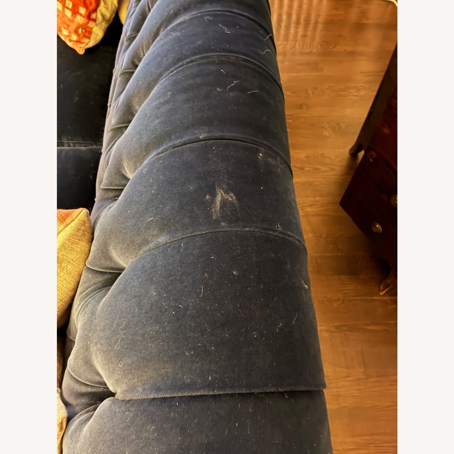 Anthropologie Velvet 3 seater sofa - image-5