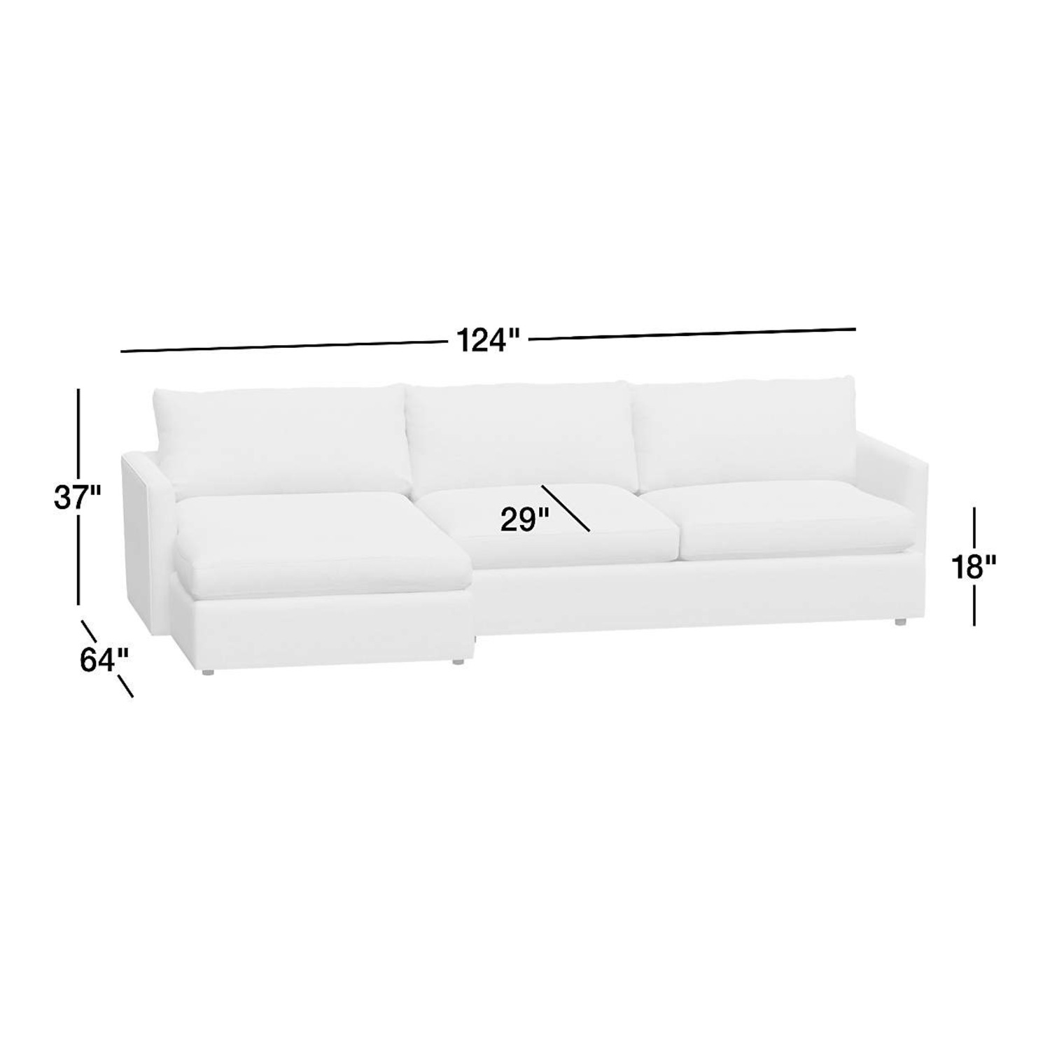 Crate & Barrel Lounge 2-Piece Sectional - image-4