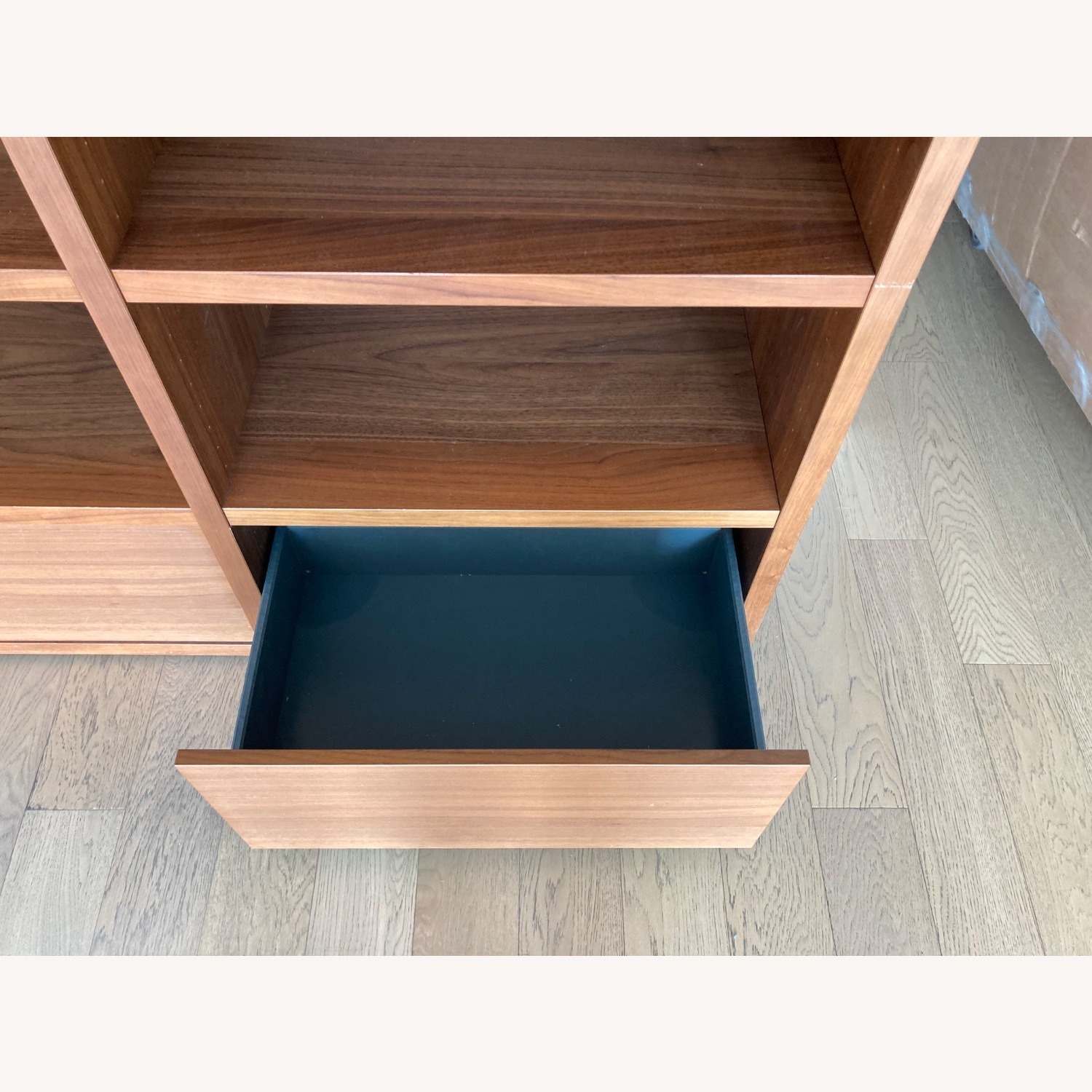 BoConcept Lecco Walnut 14 Shelf 2 Drawer Bookshelf - image-3