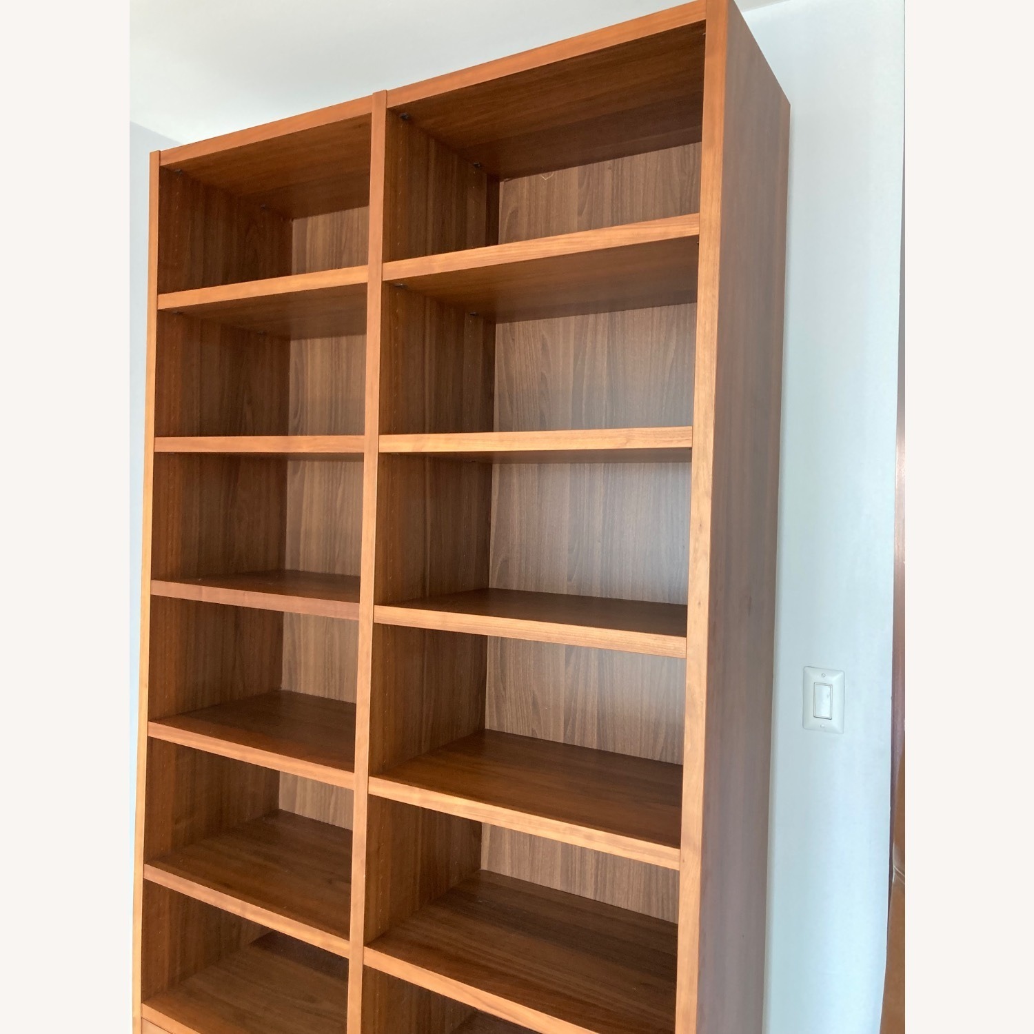 BoConcept Lecco Walnut 14 Shelf 2 Drawer Bookshelf - image-2