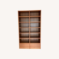 BoConcept Lecco Walnut 14 Shelf 2 Drawer Bookshelf