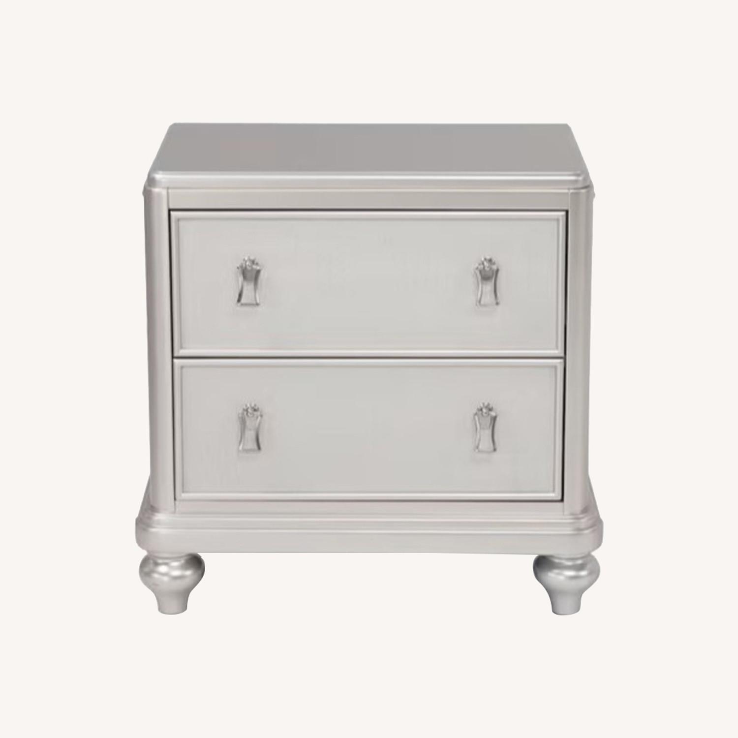 Diva II Platinum 2 Drawer Nightstand - image-0