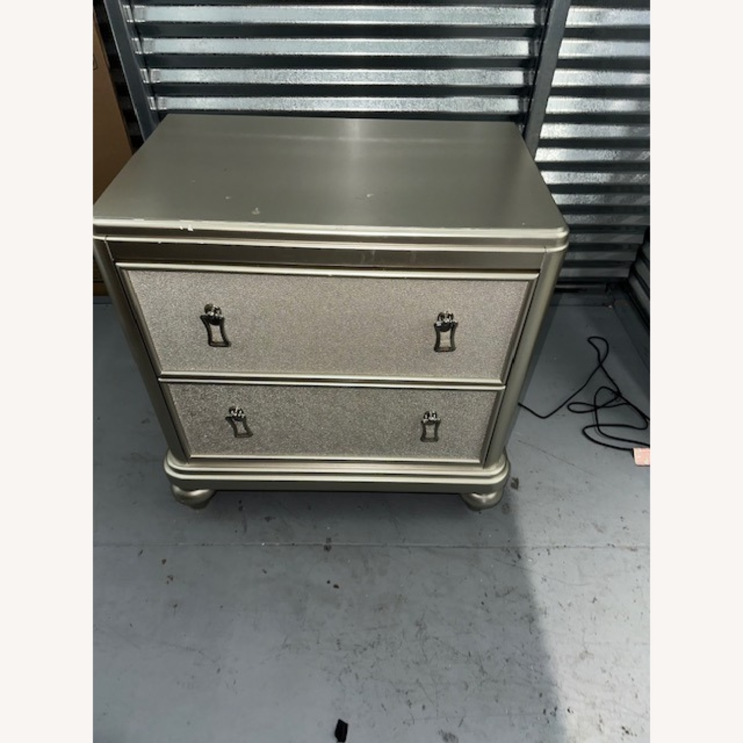 Diva II Platinum 2 Drawer Nightstand - image-7