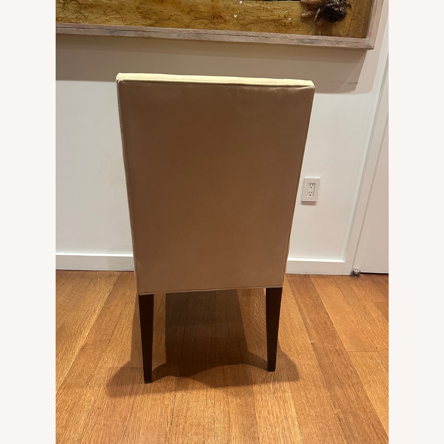 Crate & Barrel Custom Ultra Suede Dining Chairs - image-4