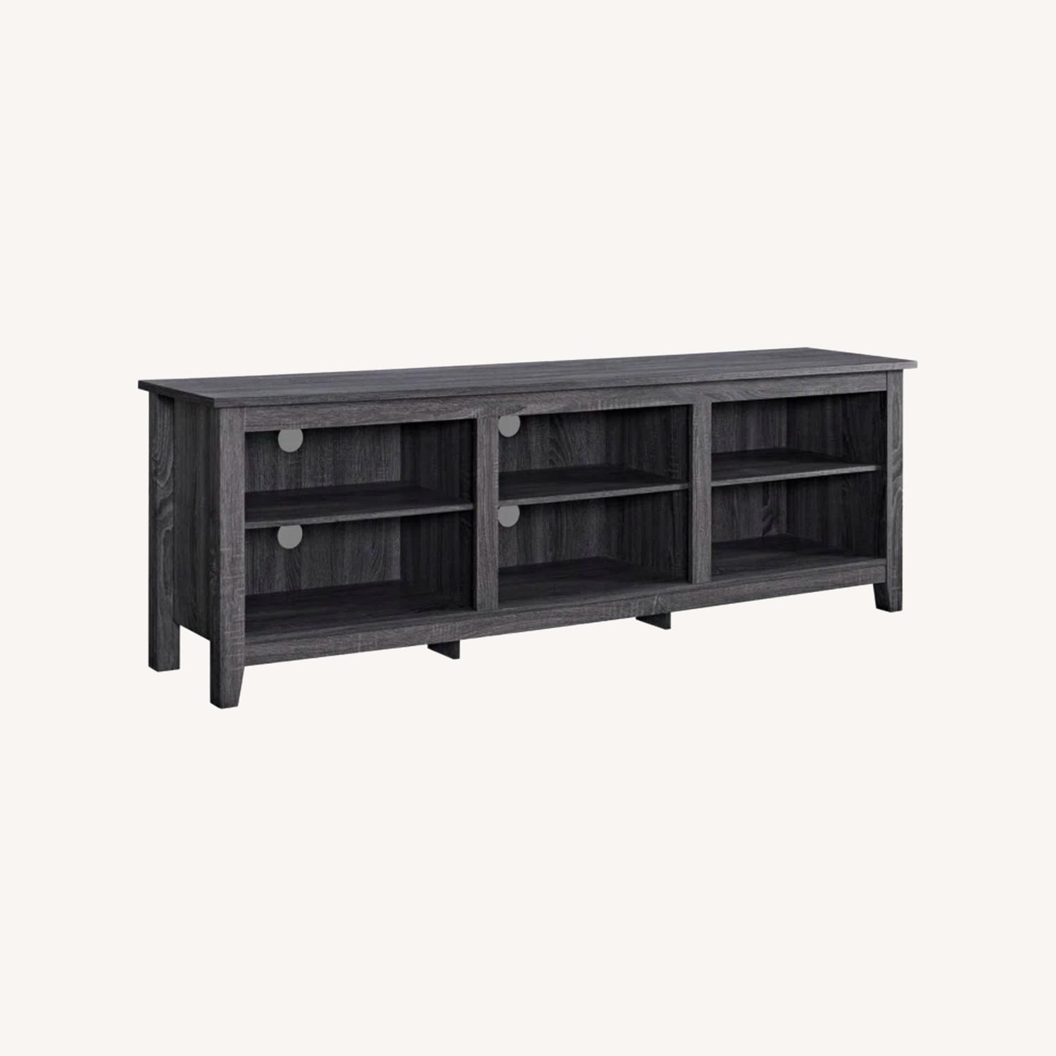 Charcoal 58” Sunbury Open Storage TV Stand - image-0