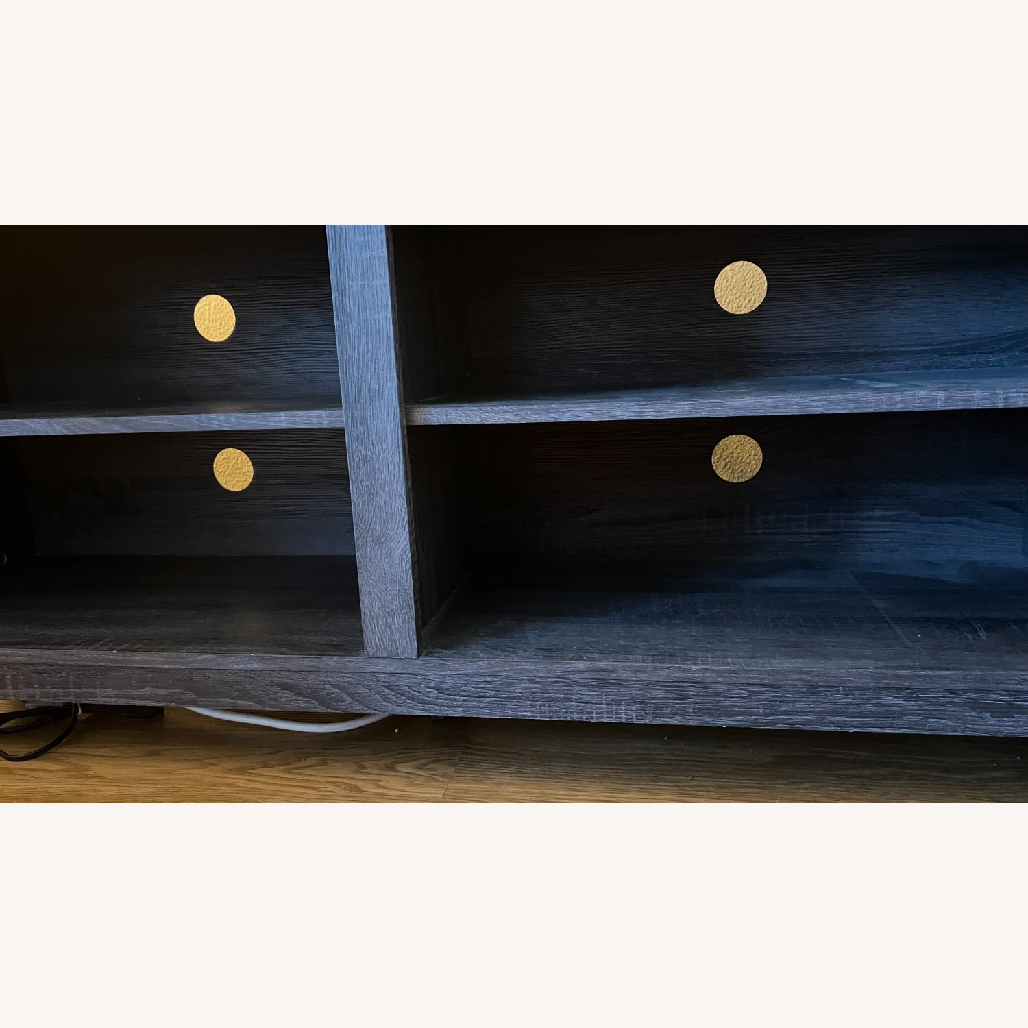 Charcoal 58” Sunbury Open Storage TV Stand - image-4