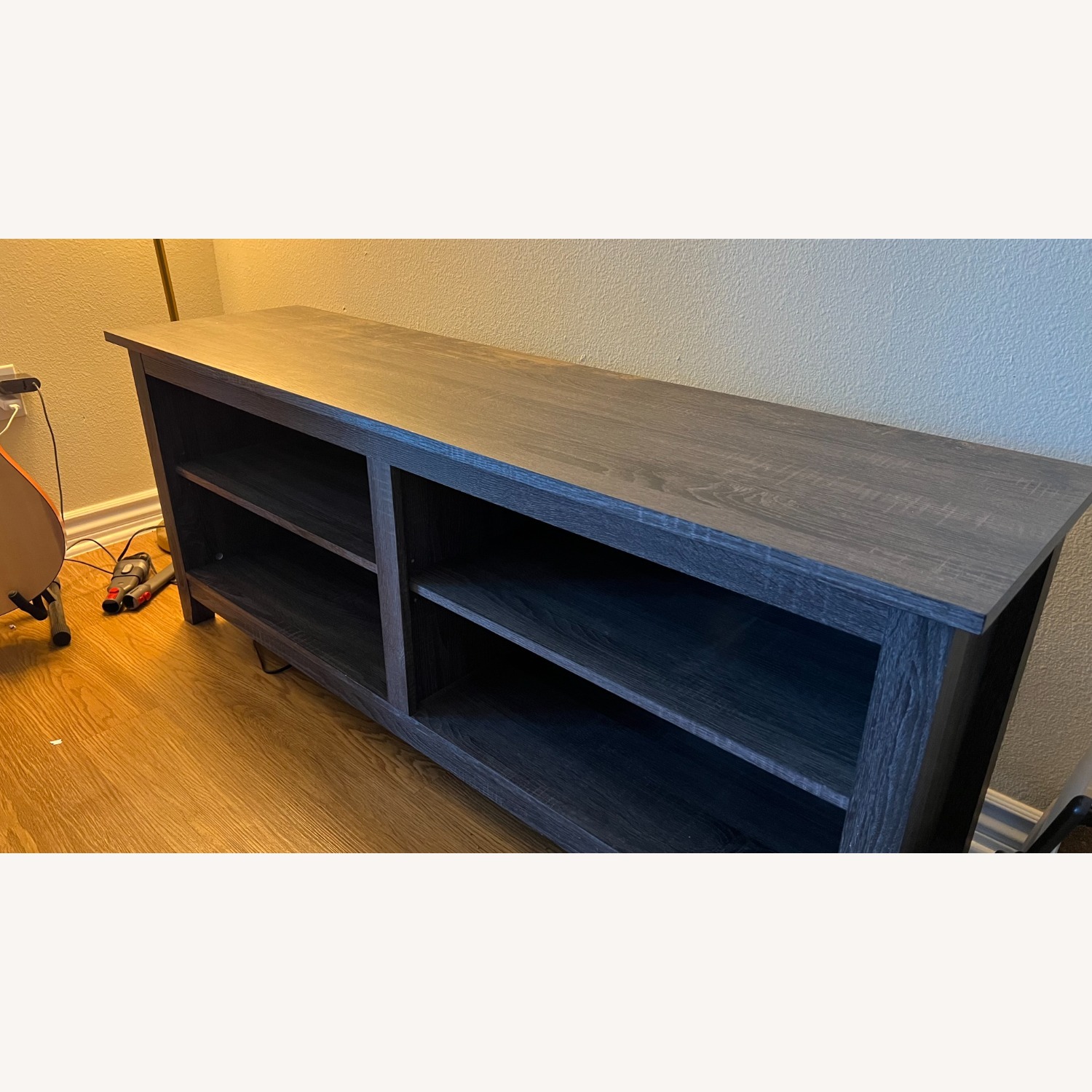 Charcoal 58” Sunbury Open Storage TV Stand - image-3