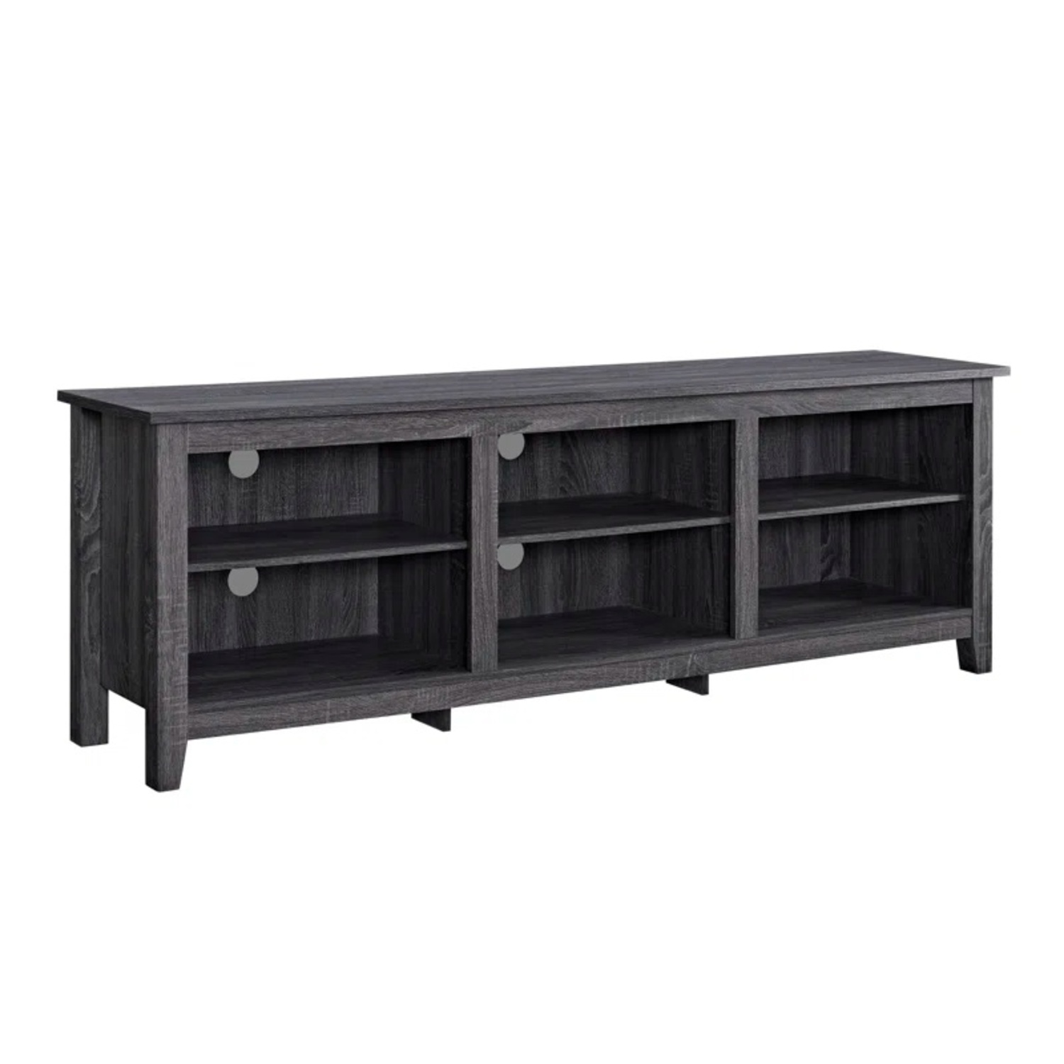 Charcoal 58” Sunbury Open Storage TV Stand - image-7