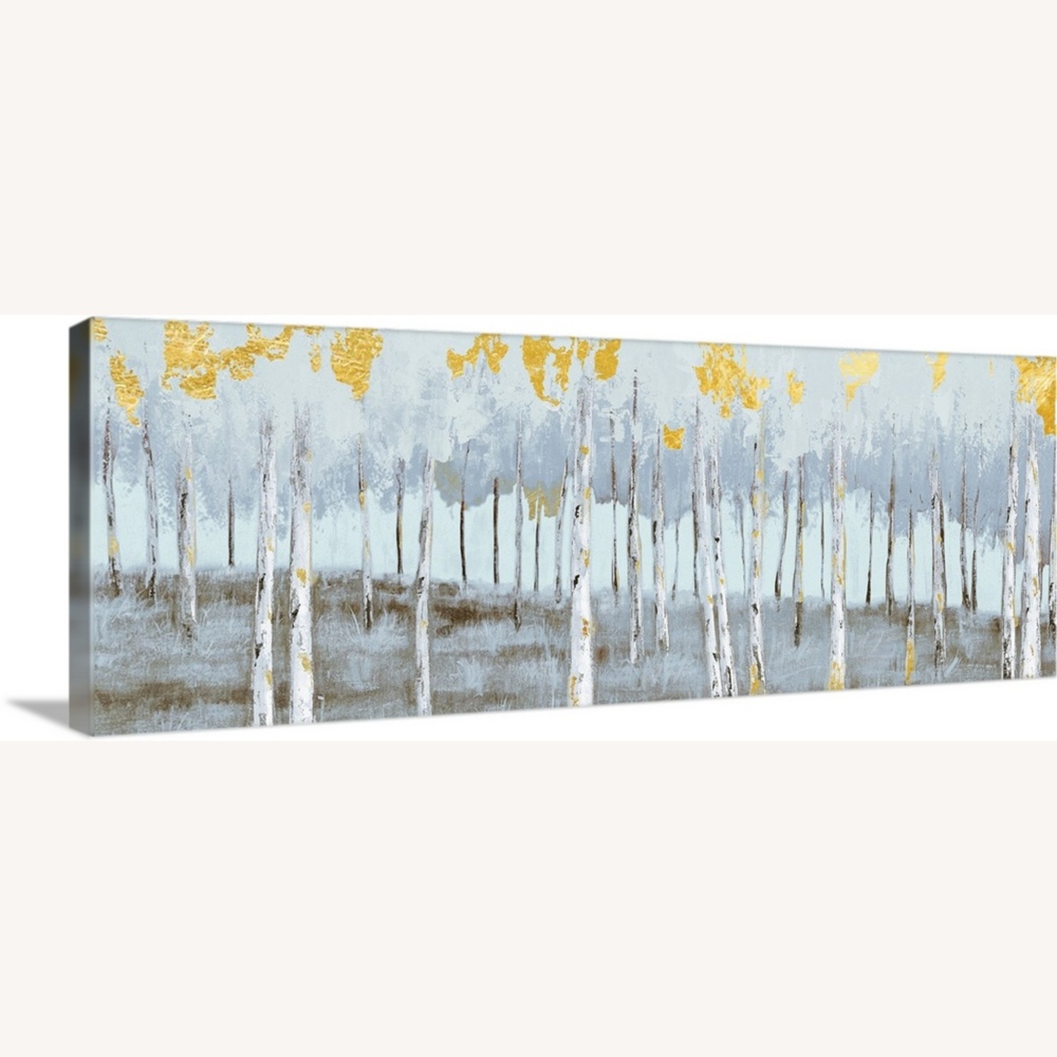 Birch Gray Day Canvas Wall Art (48” x 19”) - image-6