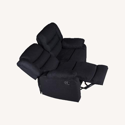 Used 59"Microfiber Manual Reclining Loveseat for sale on AptDeco