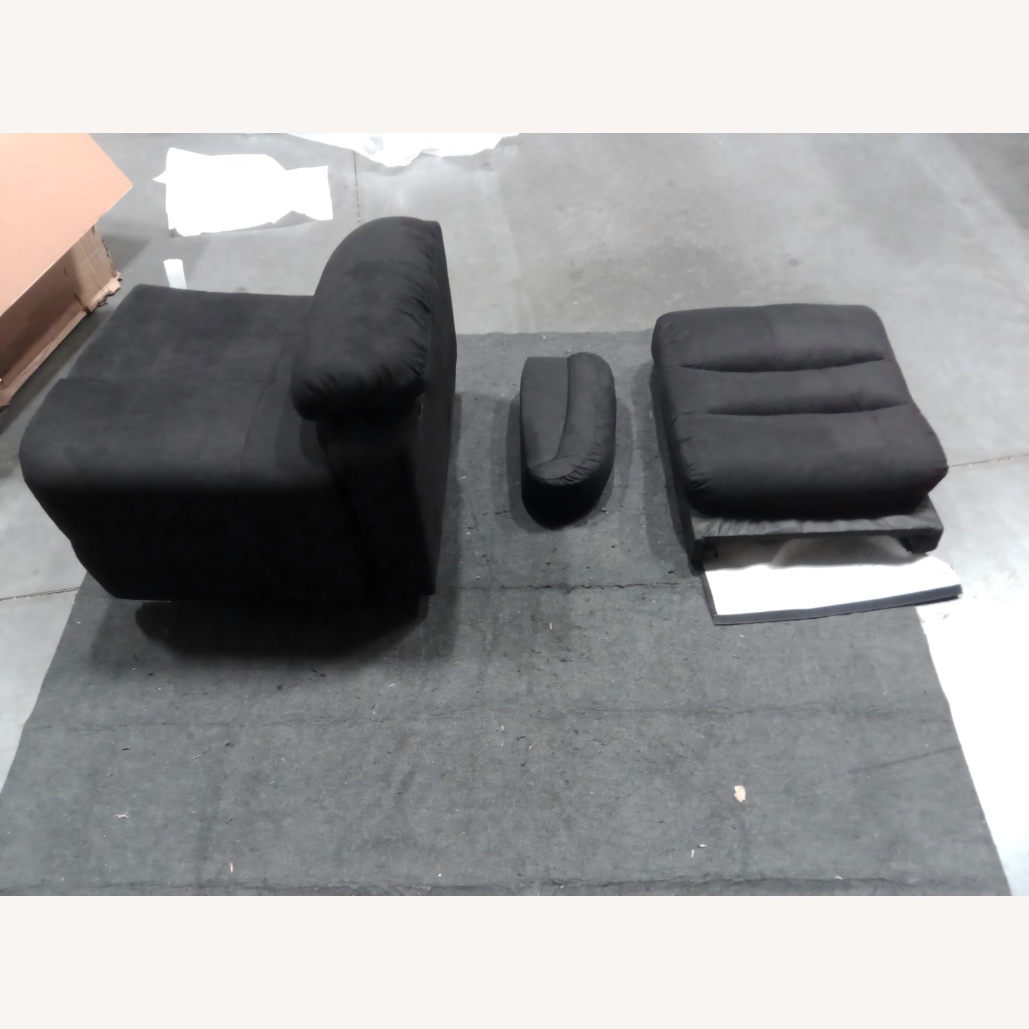 59"Microfiber Manual Reclining Loveseat - image-3