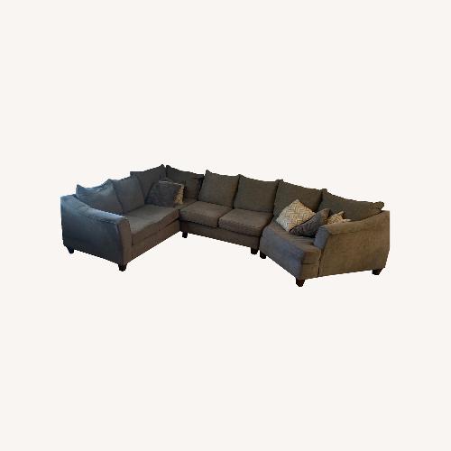 Used Sears Cayman Charcoal Sofa for sale on AptDeco
