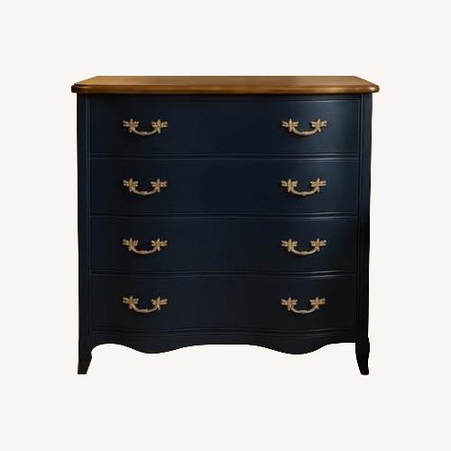 Used Vintage Navy Serpentine Dresser for sale on AptDeco