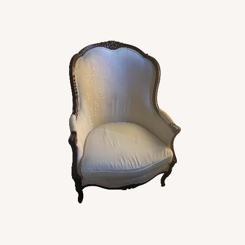 Used Vintage French-Style Upholstered Armchair for sale on AptDeco