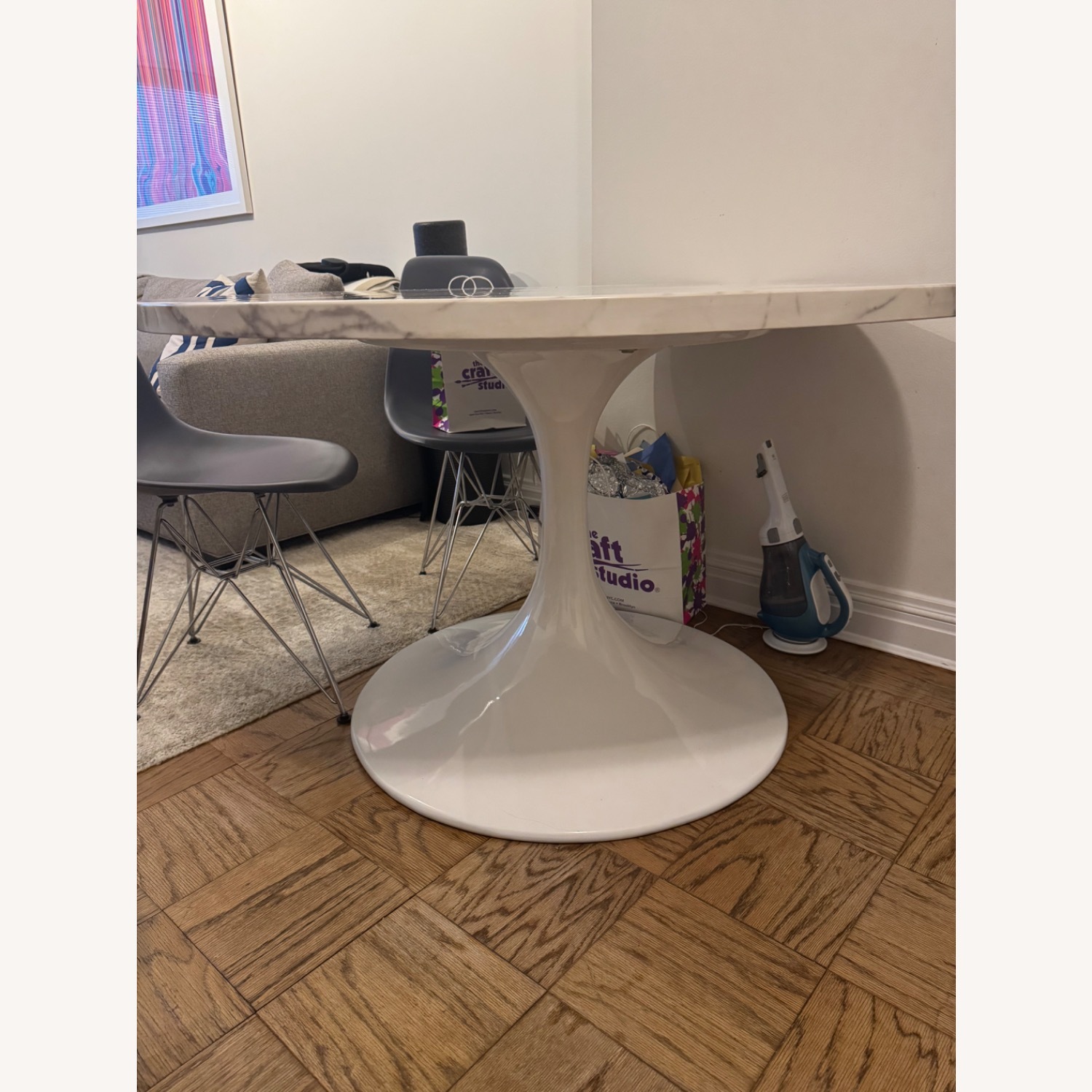 Modshop Round Marble Kitchen Table  - image-2