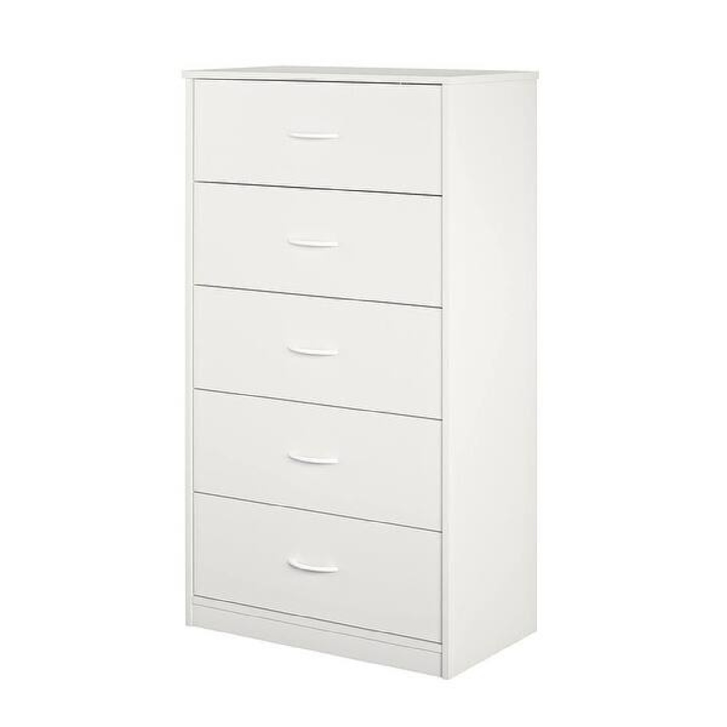White 5-Drawer Tall Dresser - image-4