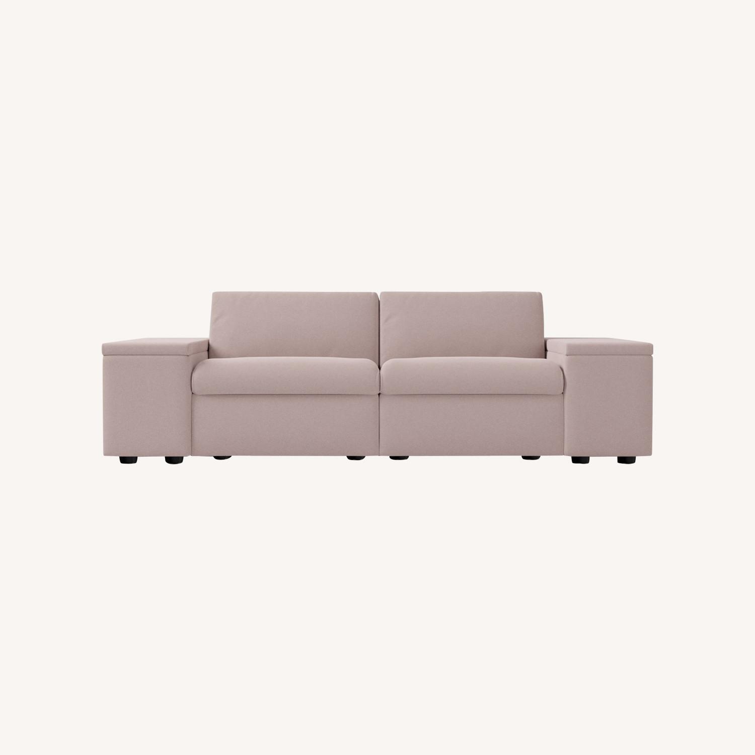 West Elm Enzo Reclining Sectional- 2 Storage Arms - image-0
