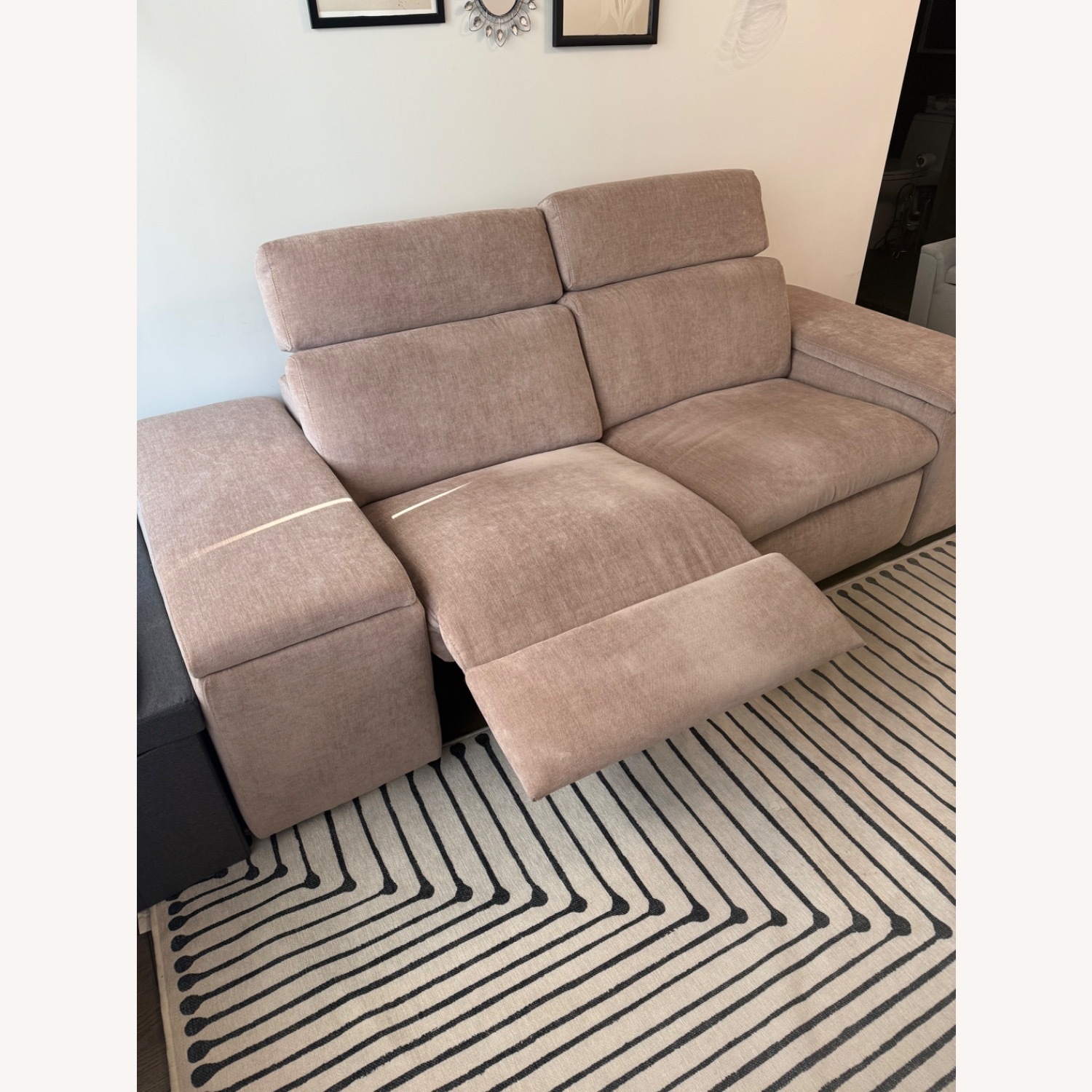 West Elm Enzo Reclining Sectional- 2 Storage Arms - image-1