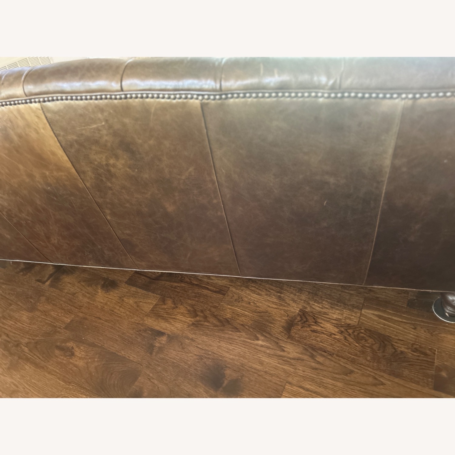 Old Hickory Tannery Chesterfield Leather Couch - image-2