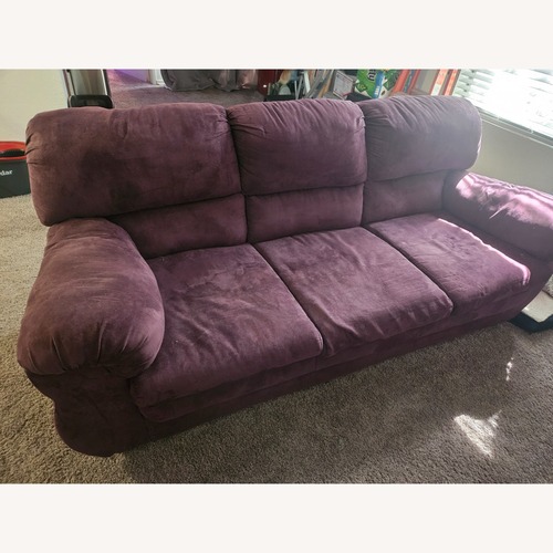 Used Wayfair Purple Fabric Couch for sale on AptDeco