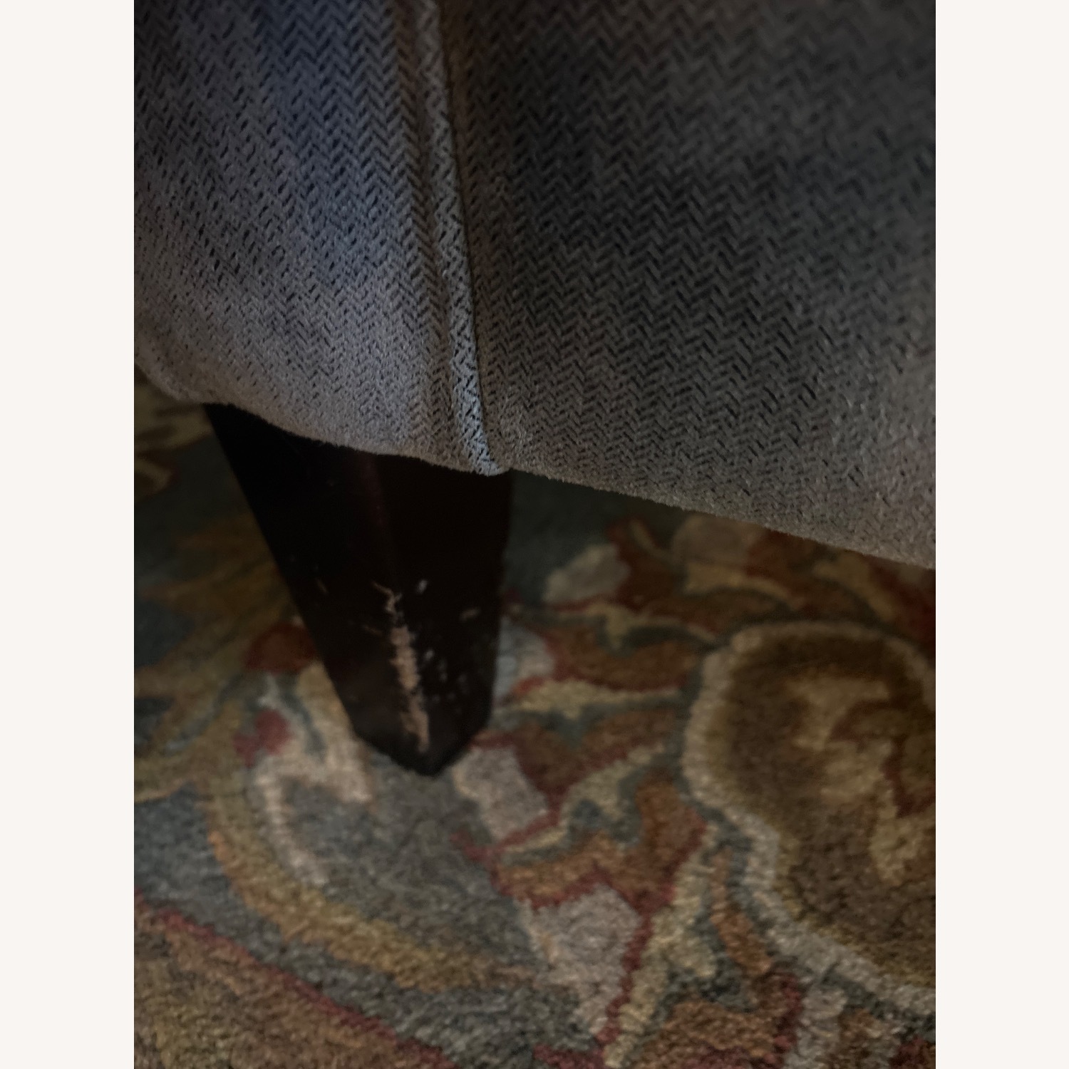 Macy's Grey 4 Seater Fabric Couch - image-3