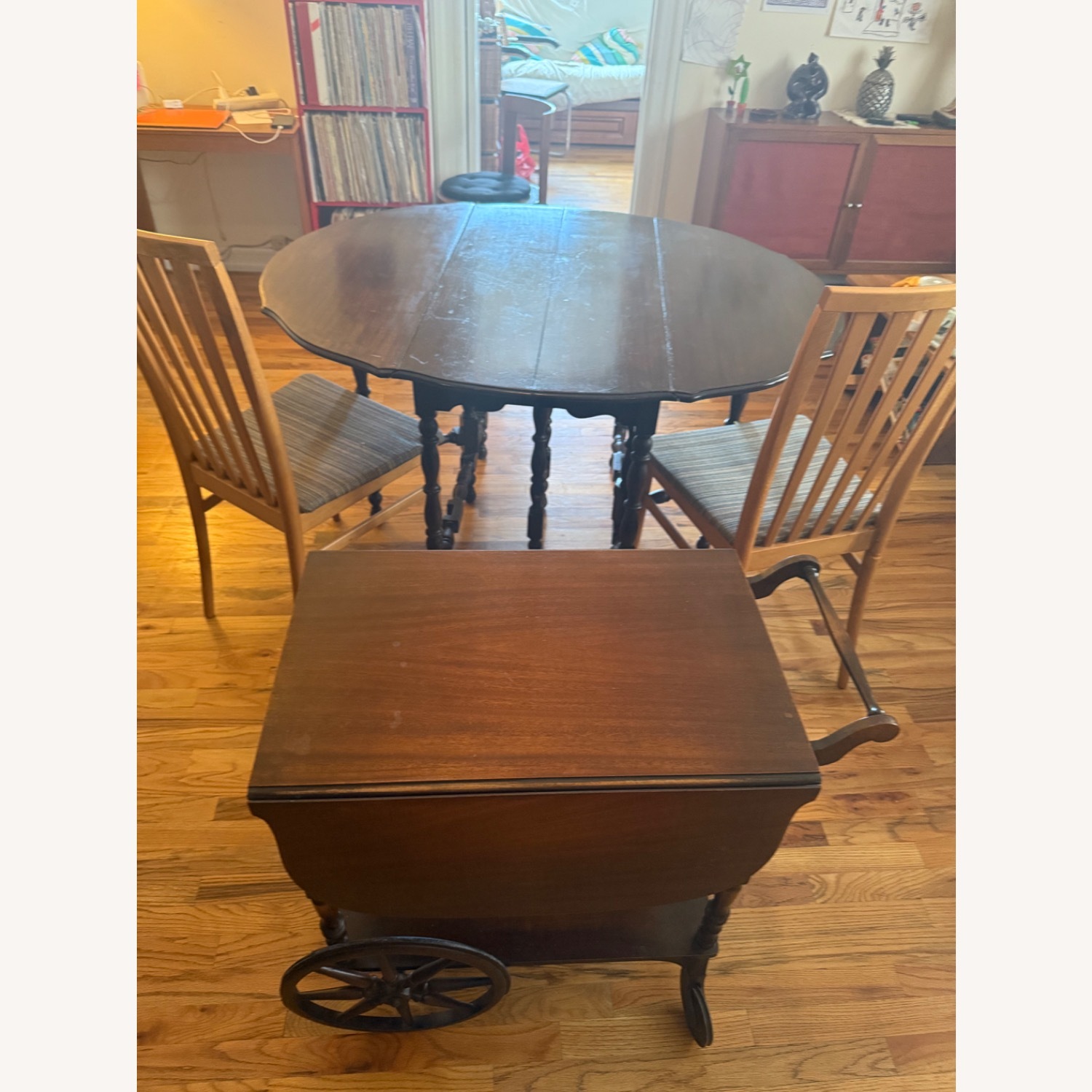 Multifunctional Tea Table and Drink Antique - image-2