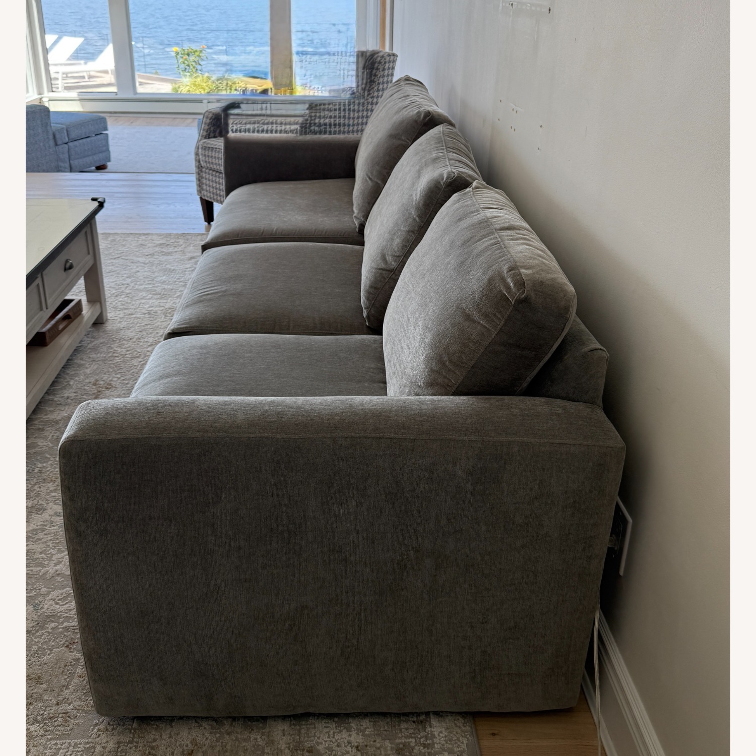 Bloomingdales Ridley Cement Gray Sectional Couch   - image-2