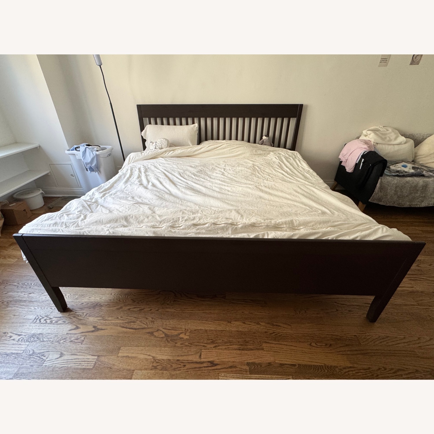 IKEA IDANÄS Bed Frame King Size Brown - image-2