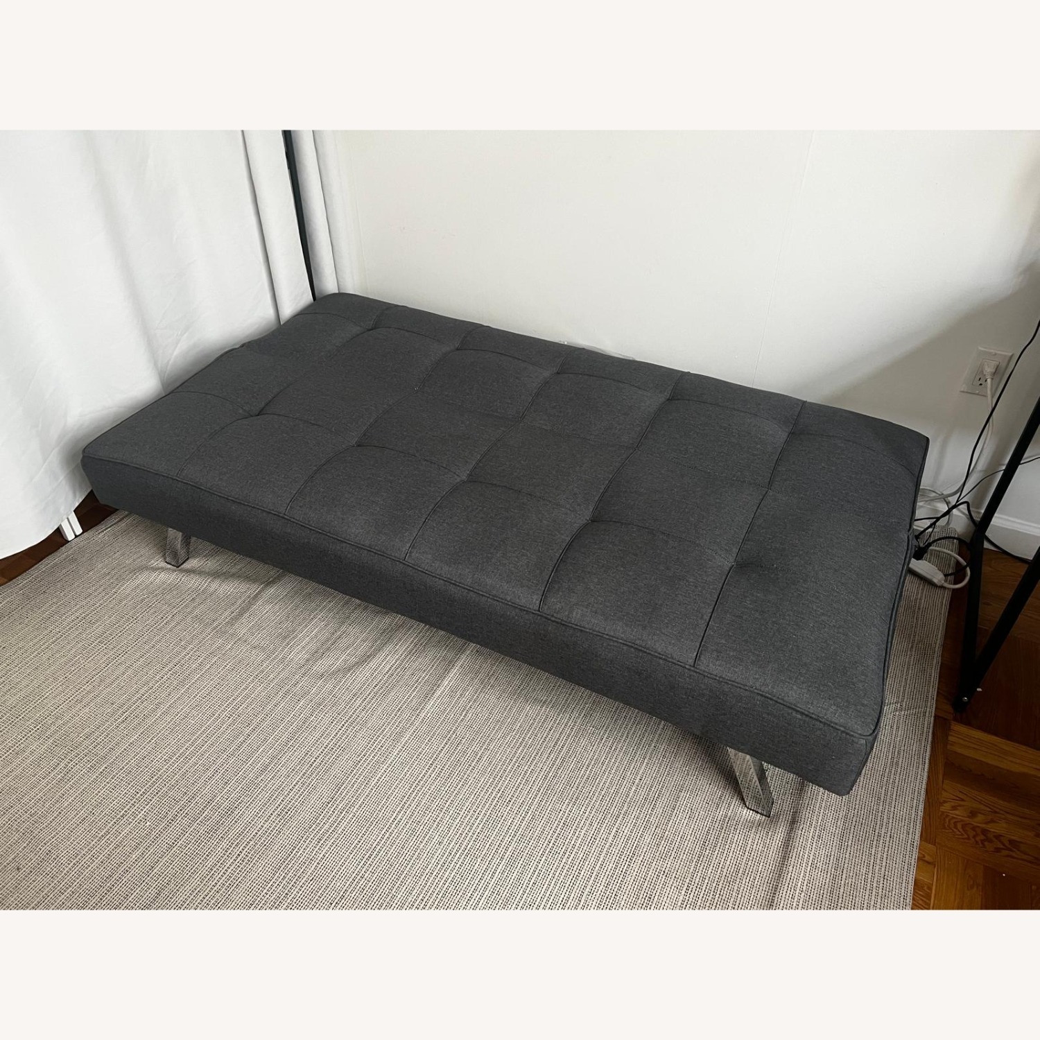 Sleeper Sofa Navy Grey - image-2