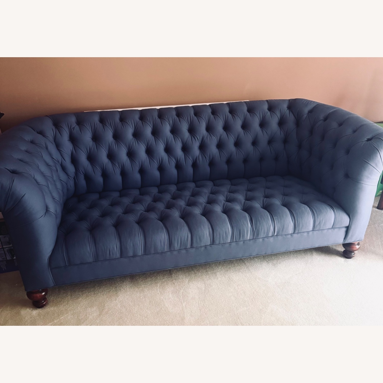  Neimans Old Hickory Tannery Ellsworth Tufted Sofa - image-1