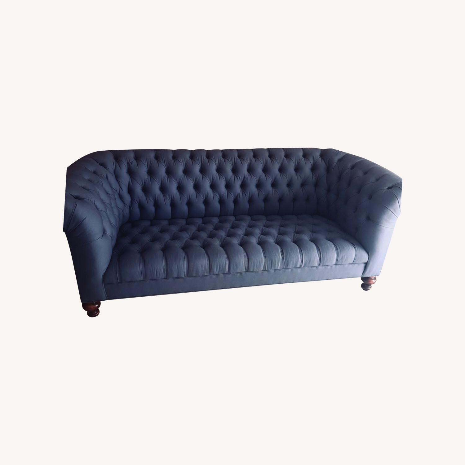  Neimans Old Hickory Tannery Ellsworth Tufted Sofa - image-0