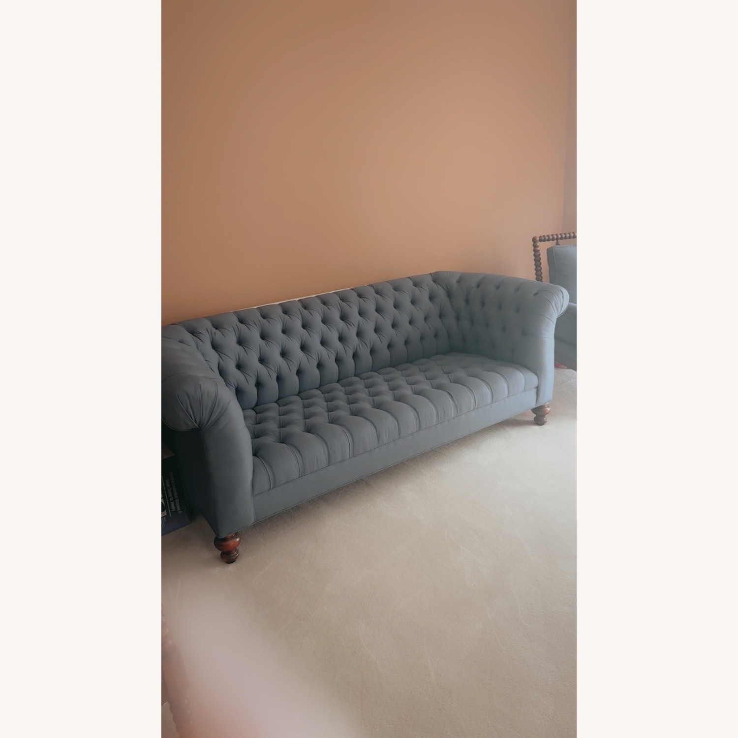  Neimans Old Hickory Tannery Ellsworth Tufted Sofa - image-5