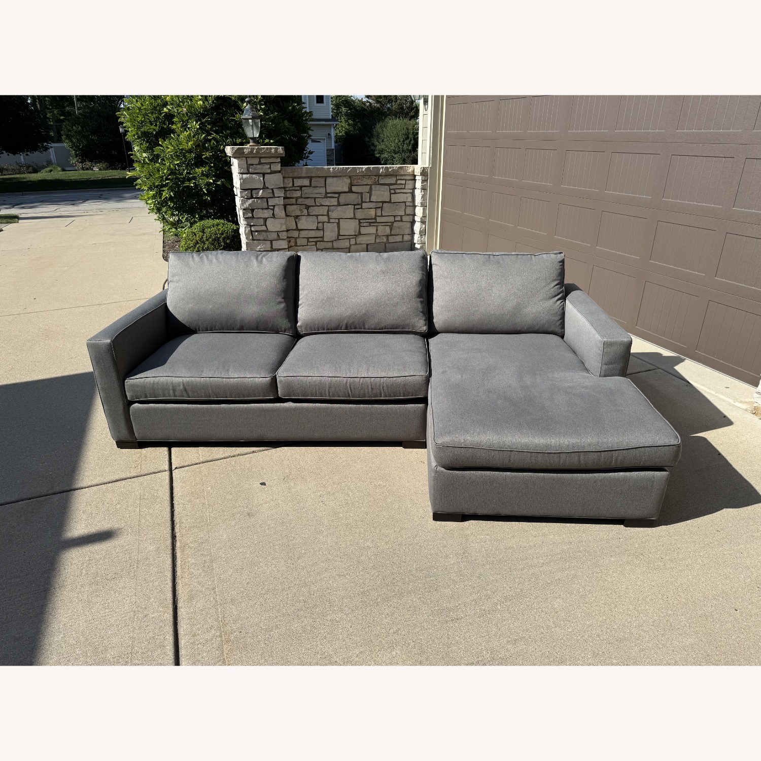 Morrison Right-Arm Chaise in Charcoal - image-2
