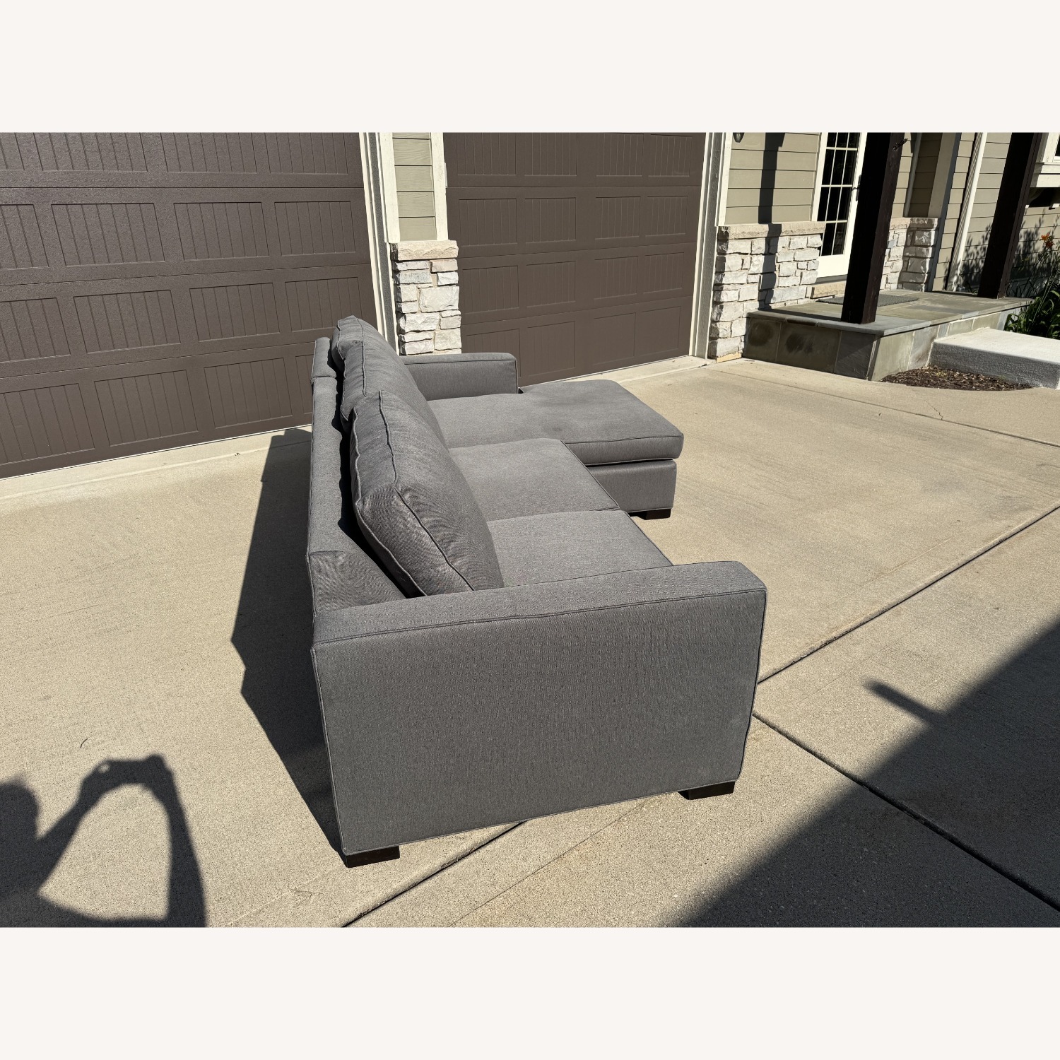 Morrison Right-Arm Chaise in Charcoal - image-4