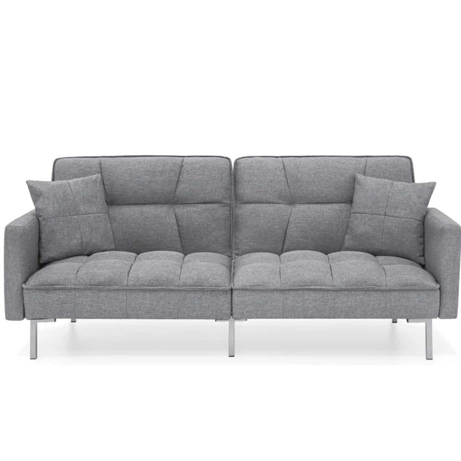 Convertible Living-Room, Split-Back Futon Sofa - image-6