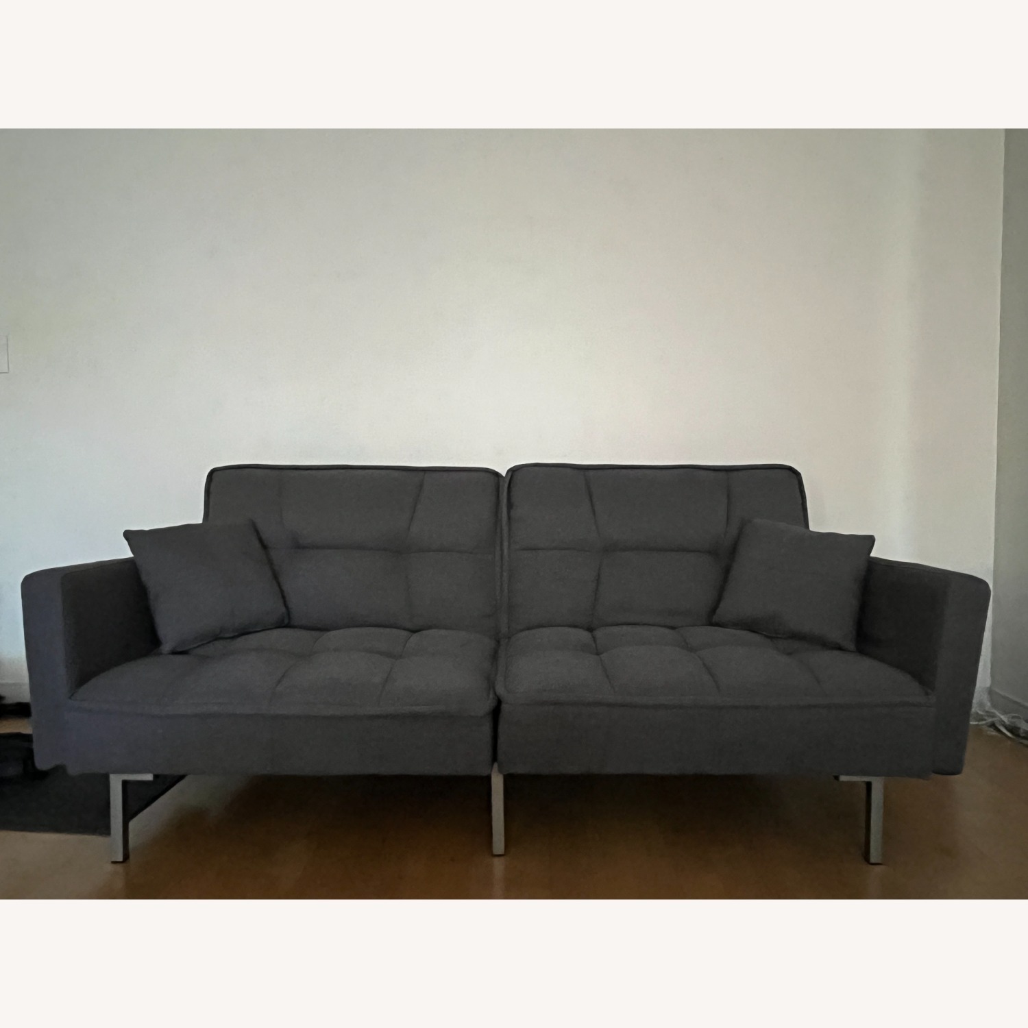 Convertible Living-Room, Split-Back Futon Sofa - image-1