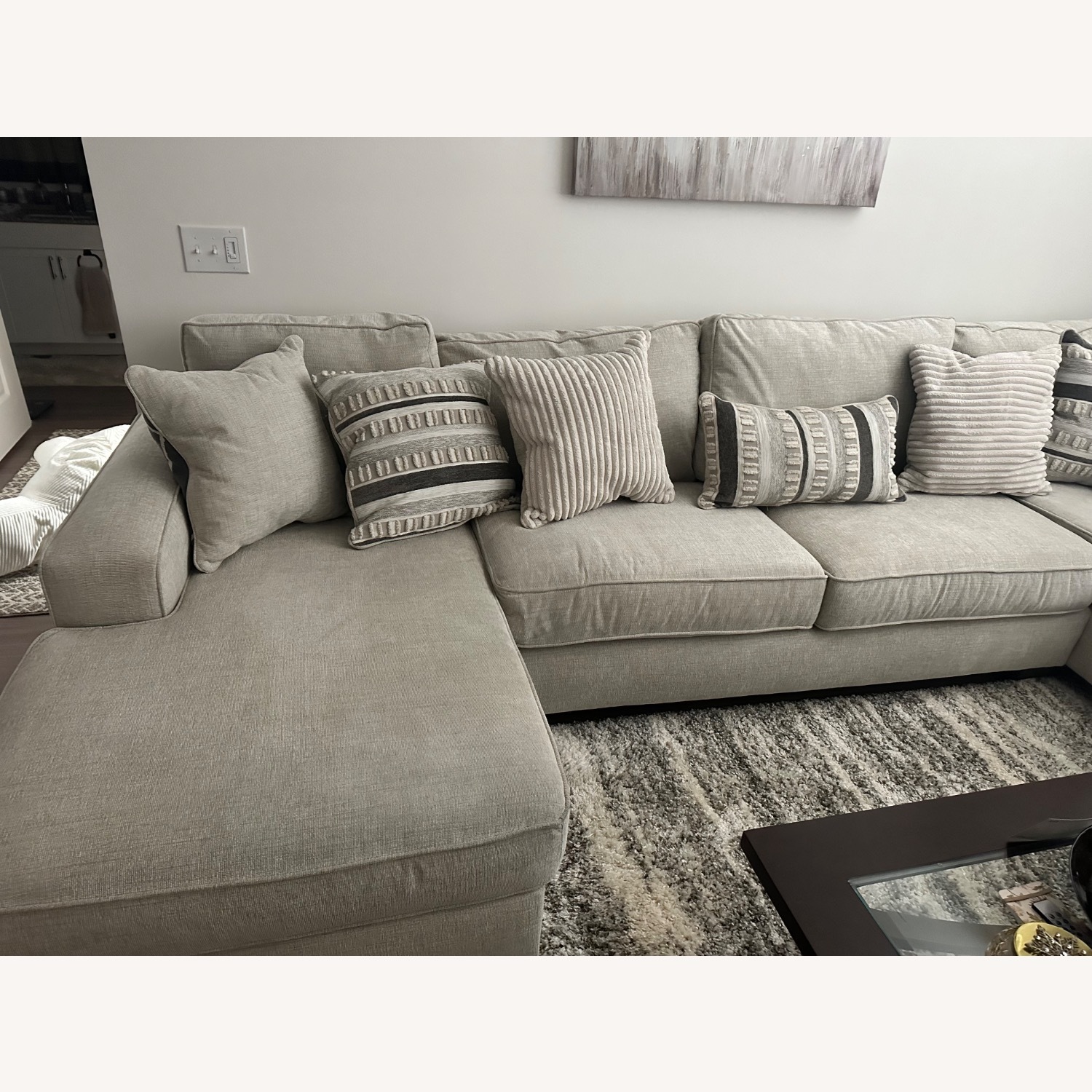 Aberlin Court 3 Pc Left Arm Chaise Sectional - image-2