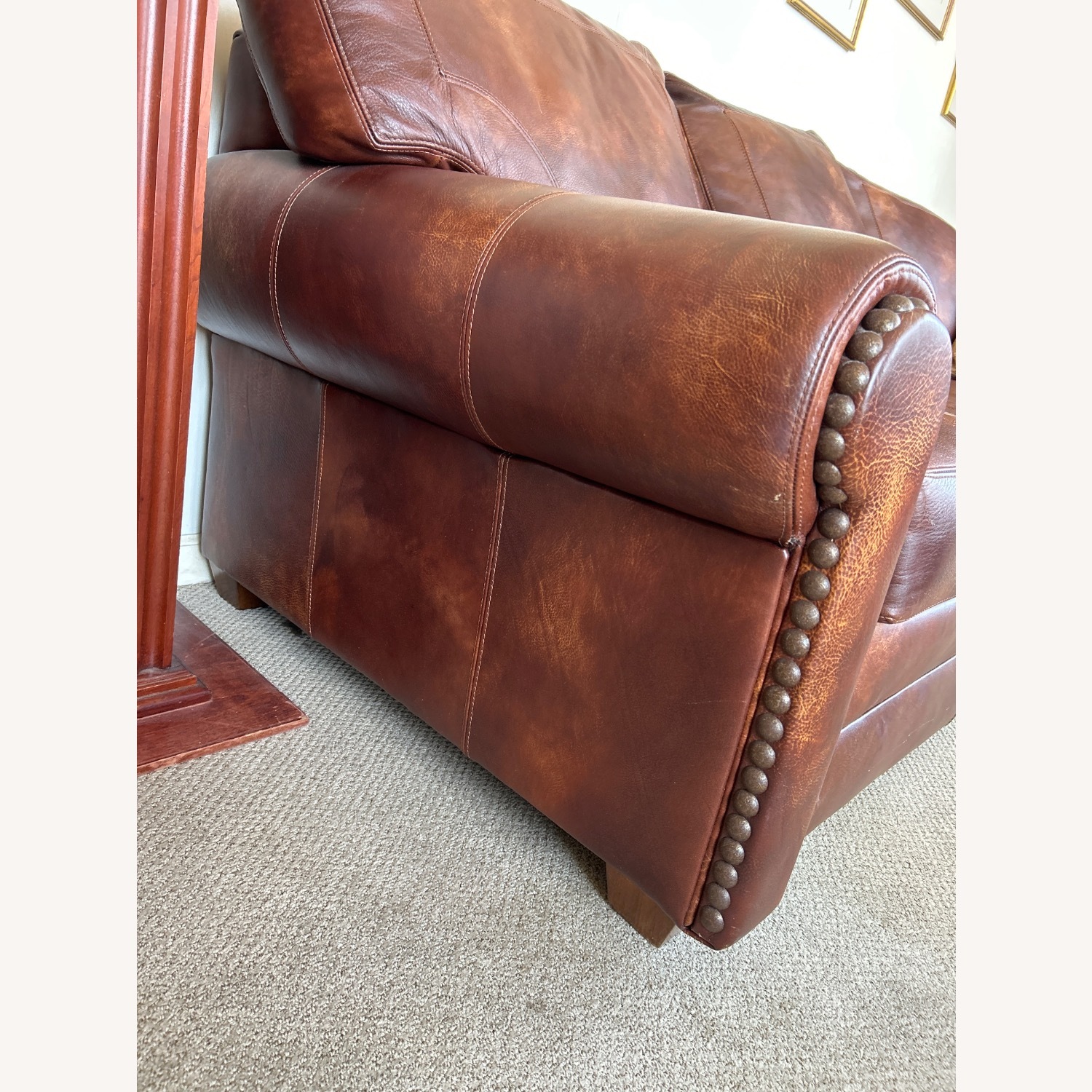 Stickley Safari Leather Sofa  - image-3