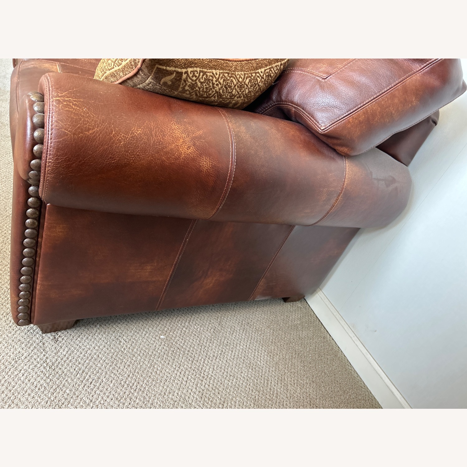 Stickley Safari Leather Sofa  - image-4