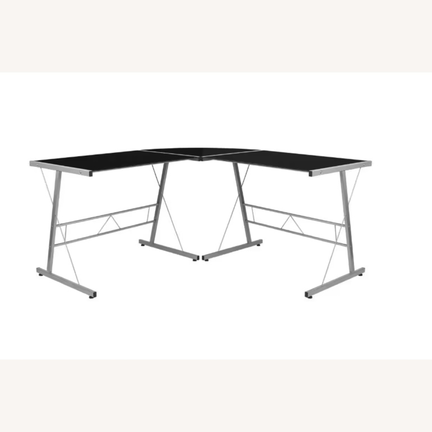 L-shaped Desk Table W Pull-Out Keyboard Tray - image-6