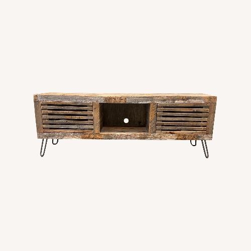 Used Custom Reclaimed Wood TV/Media Stand for sale on AptDeco