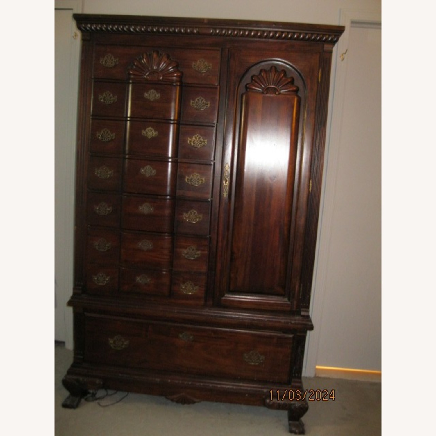 Vintage Armoire Wardrobe - image-1